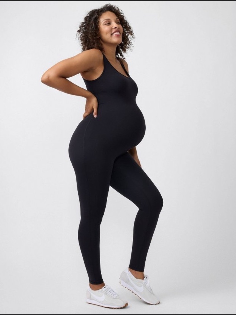 Black Maternity Jumpsuit- Ingrid+Isabel
